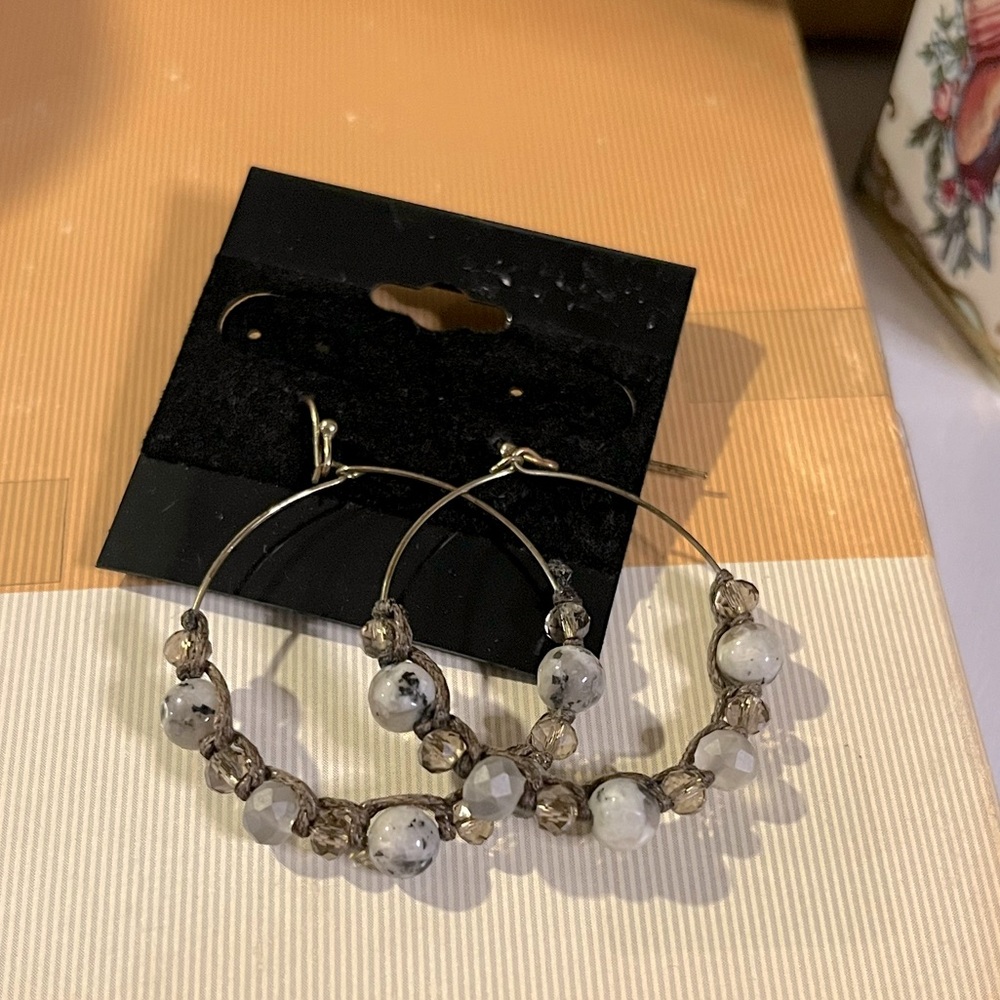 Hoop earrings with beads, These will be your go-to hoops!